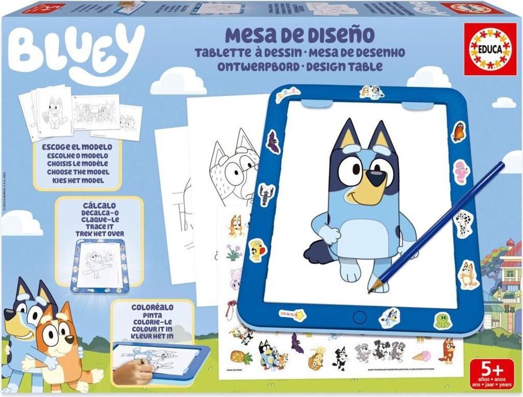 Educa Bluey designov stl vzdlvac hra Transparent Obrázek produktu 