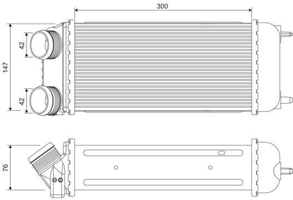 Refroidisseur d'air Valeo 818822 - Solution Fuite Intercooler 206 SW