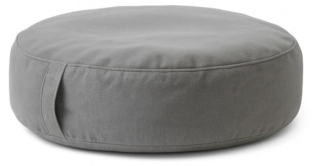 Opblaasbare Poef Ø 60 × 20 cm – Grijs – Draagvermogen 100 Productafbeelding 