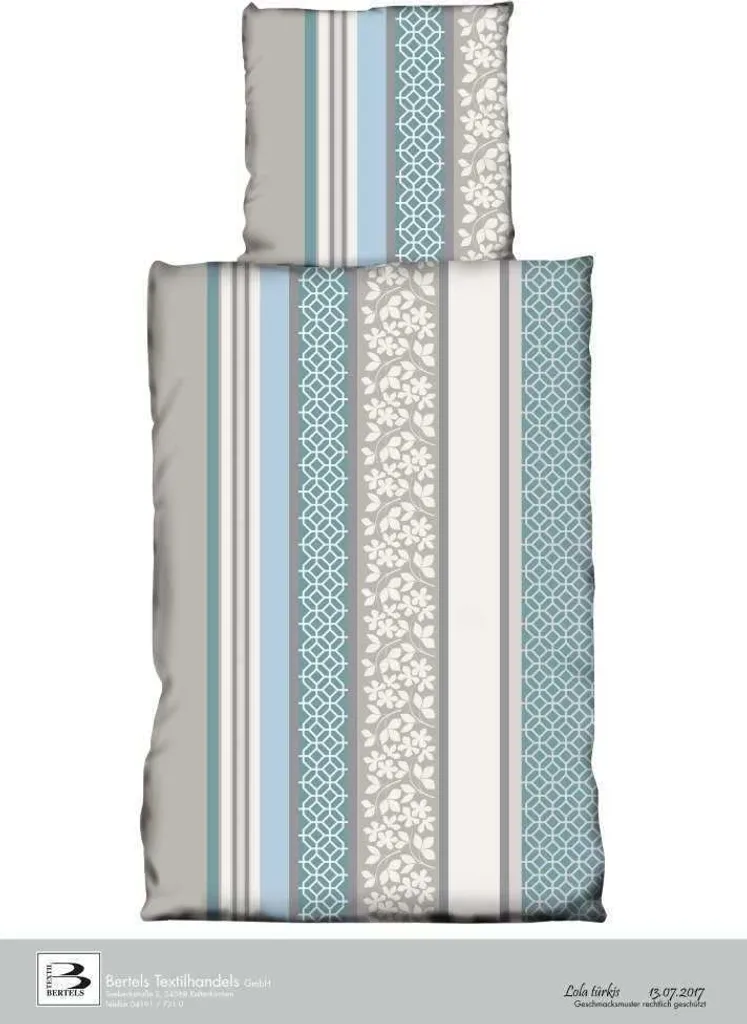 Biancheria da Letto Bertels Pile Beige 135x200 - Design Floreale Lola
