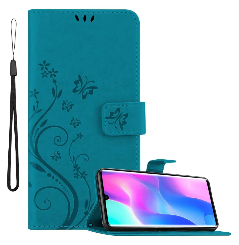 Custodia Flip Magnetica Per Xiaomi Mi 10T Lite 5G – Portacarte E Supporto, In Finta Pelle E TPU, Colore Blu Menta