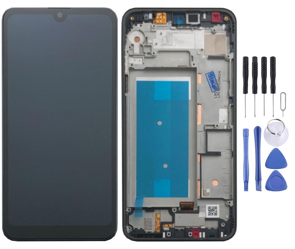 Für LG K50s Single SIM Schwarz Display LCD Einheit Touch Produktbild 
