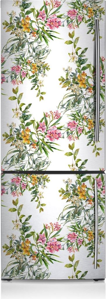 Kühlschrankmagne Kühlschrank Magnetfolie Dekoration 60x205 cm - Die blühenden Bäume