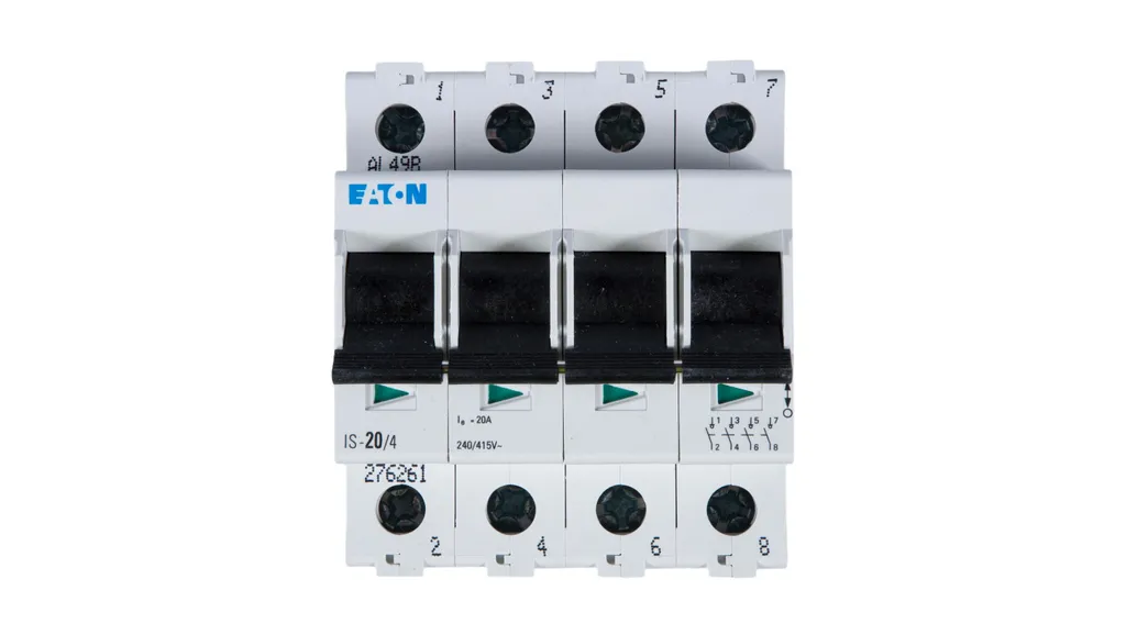 公式写真Ｄ Sectionneur modulaire 20A 4P IS-20/4 276261 Eaton pour tableau