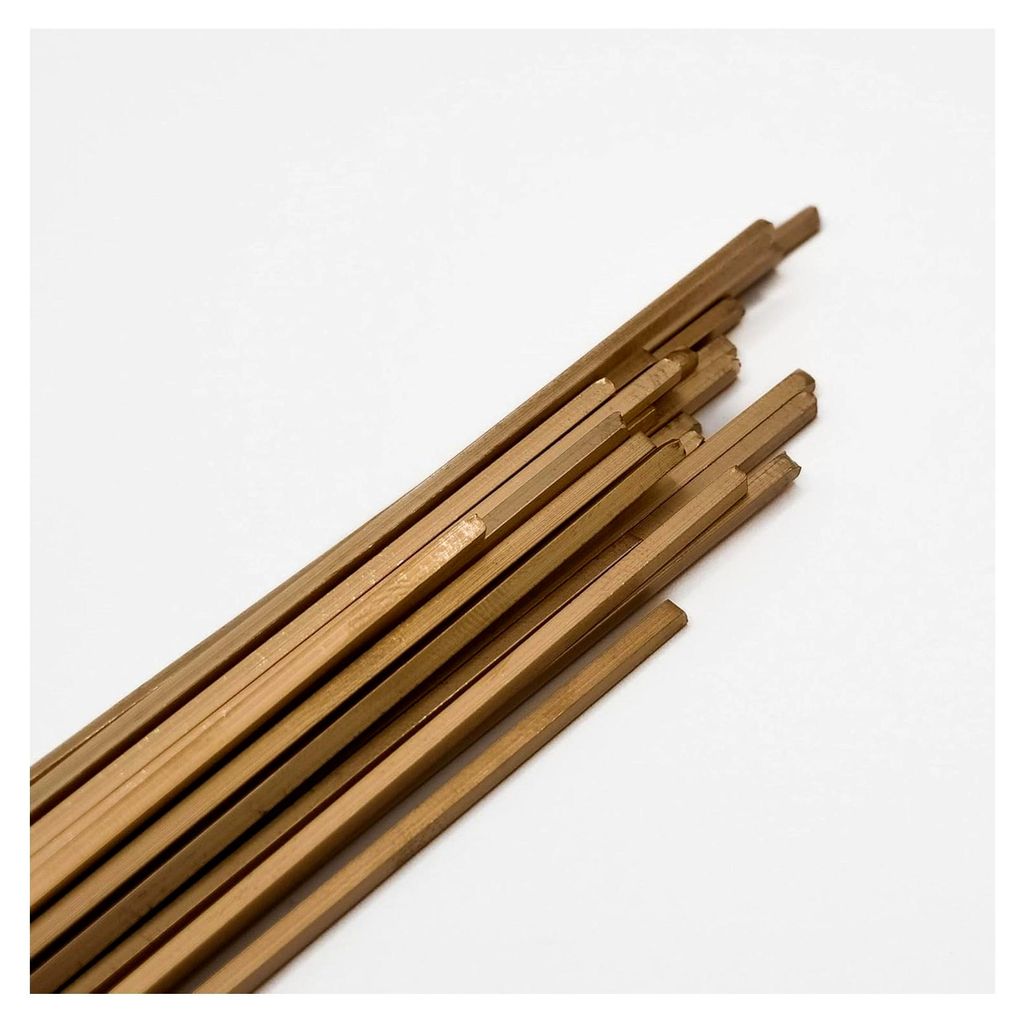 Hartlot L-CuP6 in Stangenform für Kupfer und Kupferlegierungen, mit Flussmittel FH10 und stabilem Pinsel (30 Stück, ca. 525 g)