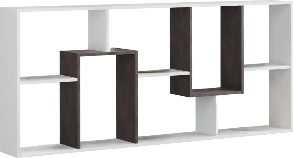 CALICOSY Bibliothèque Réversible 8 Cases Kawa H180 cm Coloris Chêne - 16