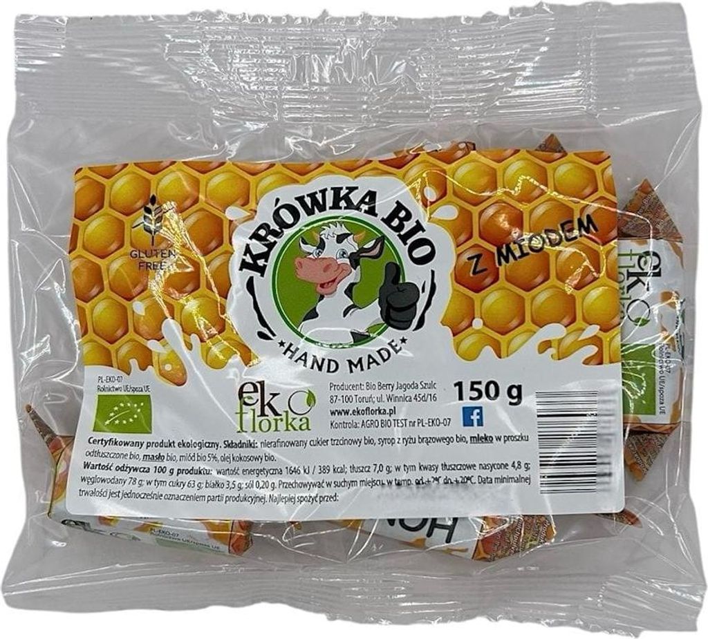 GLUTENFREIE -KARAMELLBONBONS MIT HONIG 150 g – EKOFLORKA