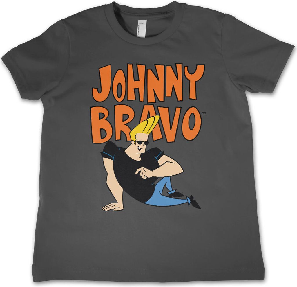 Johnny Bravo Kids T-Shirt - 6Years-S - DarkGrey Produktbild 