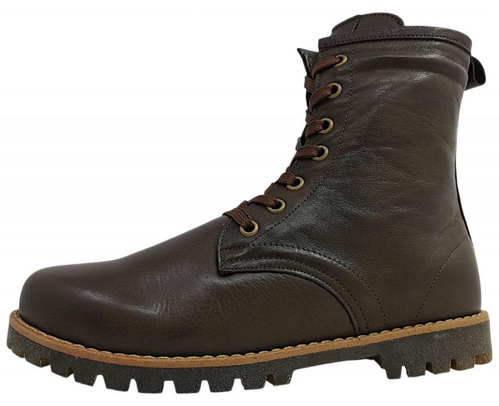 Andrea Conti - Botas de cordones para mujer, color marrón, Imagen del producto 