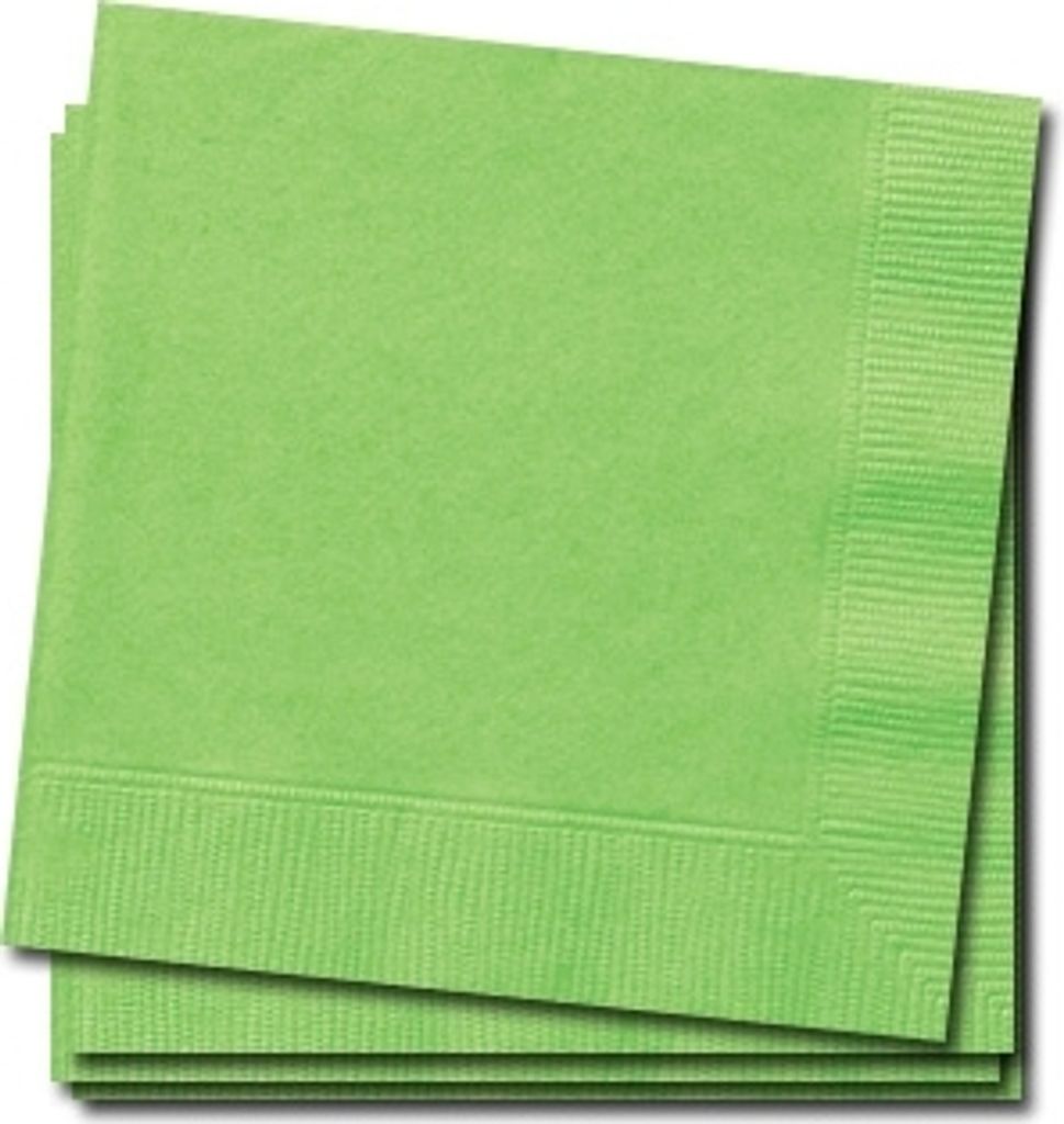 20 kleine Servietten hellgrün