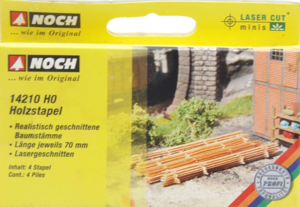 Noch 14210 Holzstapel Spur H0 in