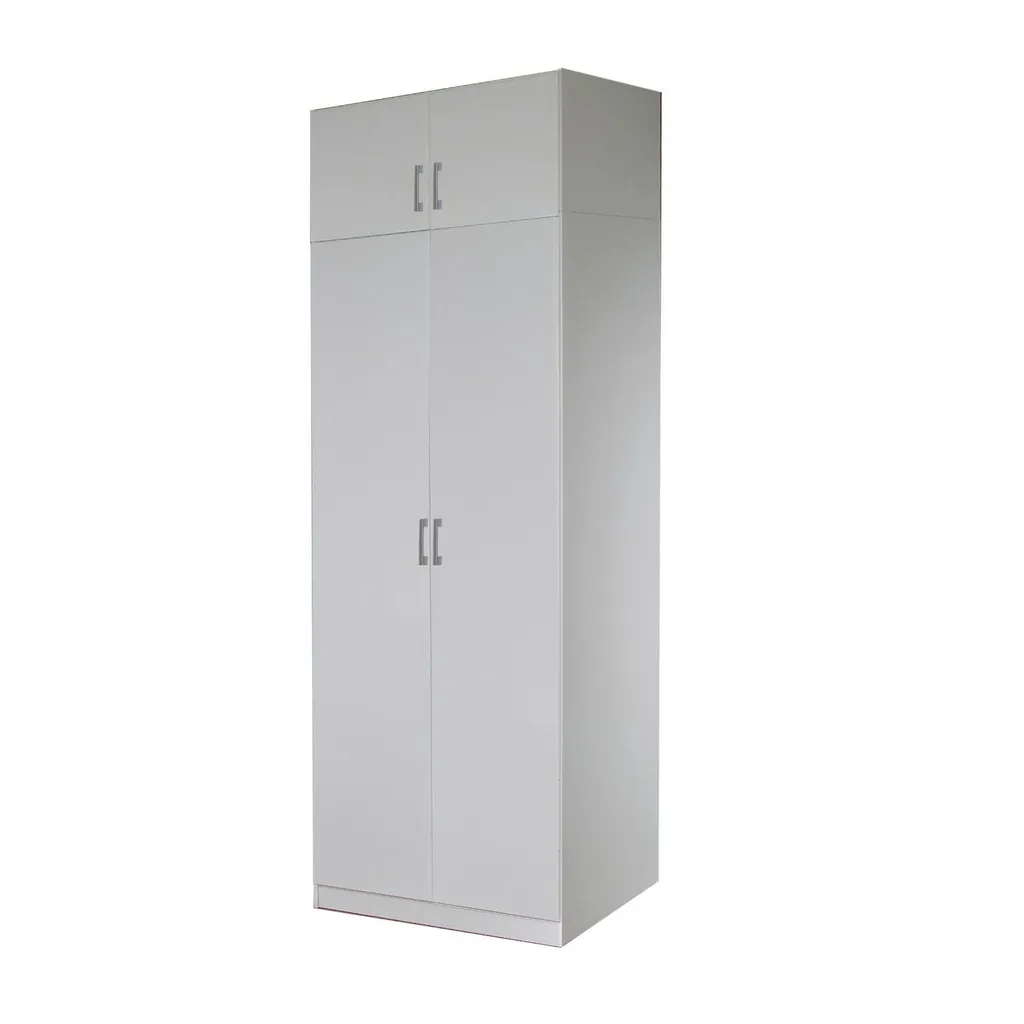Armoire ESO 21520 blanche à 2 portes : finition robuste et montage facile