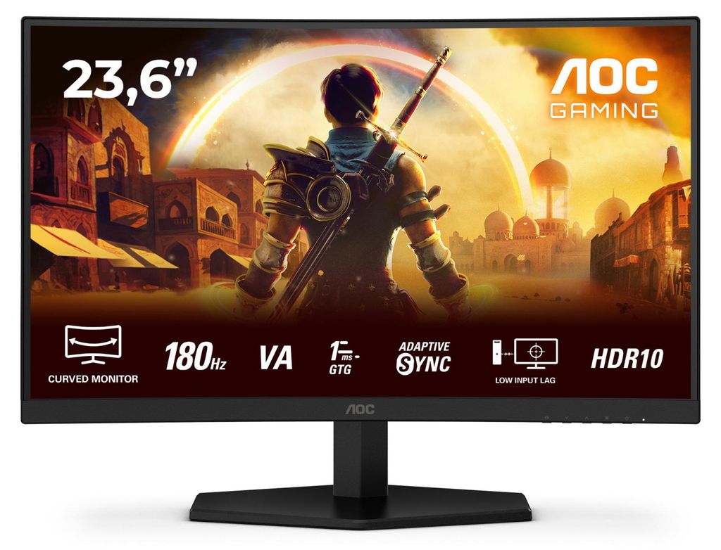 AOC Gaming C24G42E - LED-Monitor - Gaming - gebogen - 61 cm (24")
