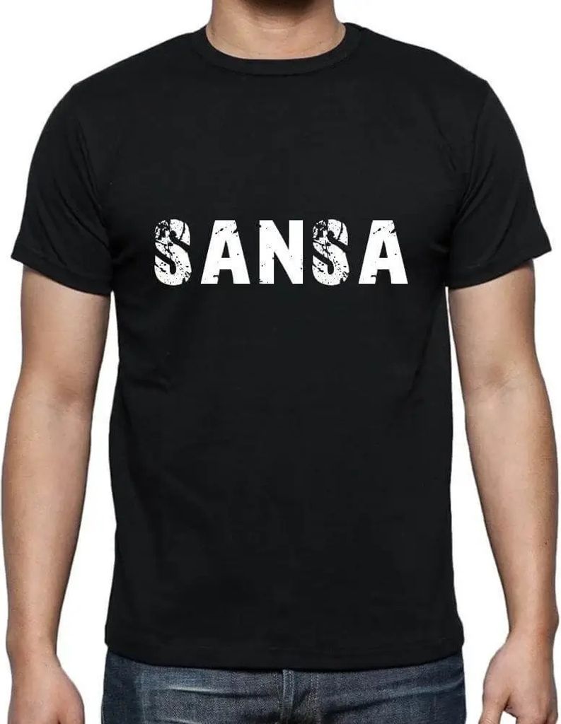 Herren Grafik T-Shirt Sansa Öko-Verantwortlich Vintage Jahrgang Kurzarm Lustige Druck Geburtstag Geschenk Mann