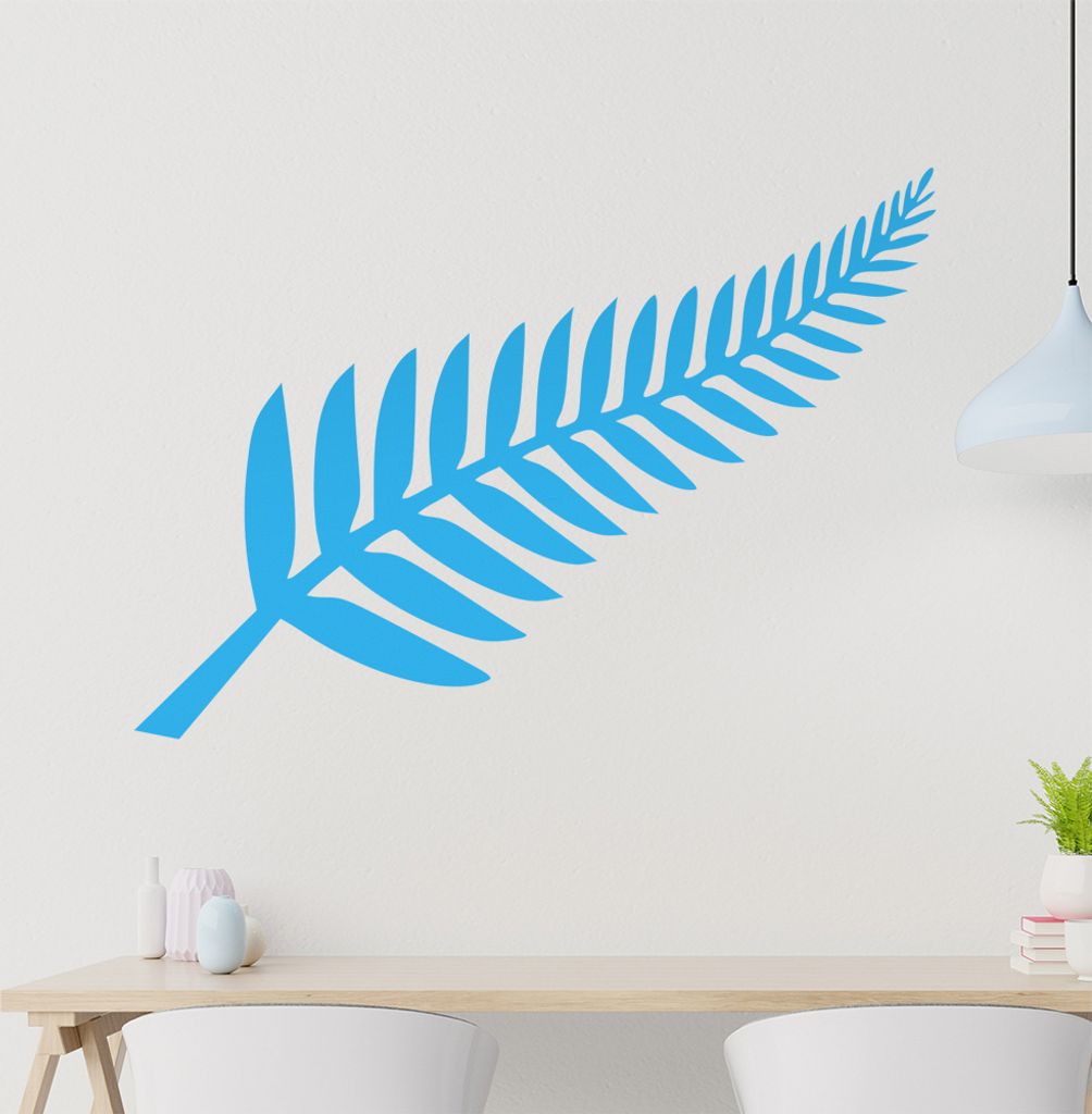 KIWISTAR Silberfarn Neuseeland Wandtattoo in 6 Größen - Wandaufkleber Wall Sticker - Dekoration, Küche, Wohnzimmer, Schlafzimmer, Badezimmer