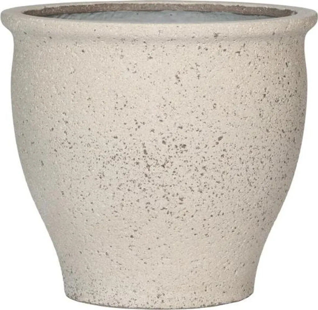 Pot de fleurs blanc Ø 52 cm anti-UV pour plantes extérieures durables
