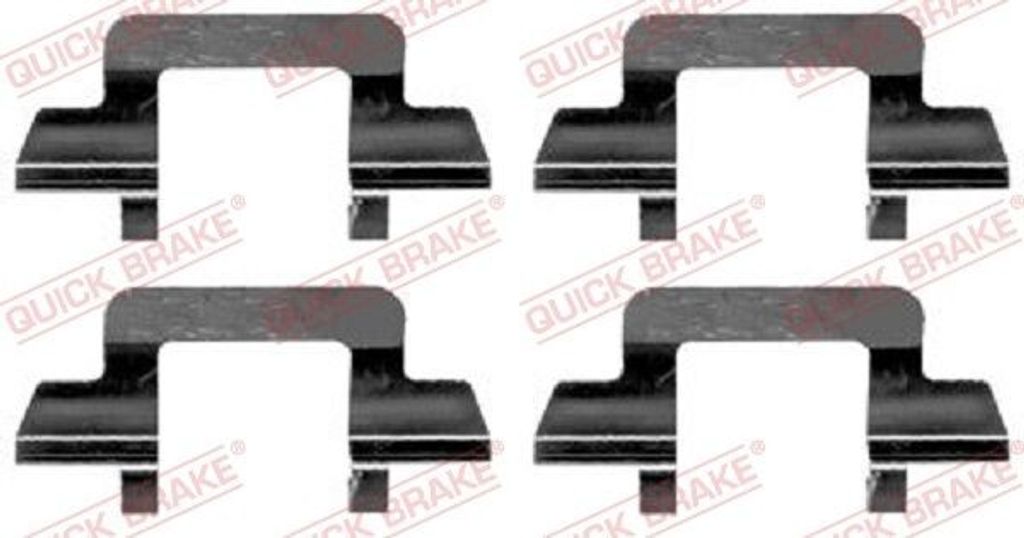 QUICK BRAKE 109-1243 Zubehörsatz Scheibenbremsbelag Vorne für CITROËN C3 I Schrägheck (FC, FN) C2 Schrägheck (JM) C3 Pluriel (HB) C2 Enterpris...