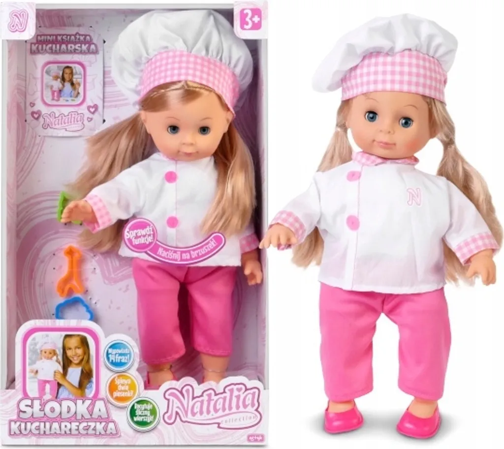 Jouet Natalia Sweet Chef parlant chantant polonais avec accessoires cuisine 120664