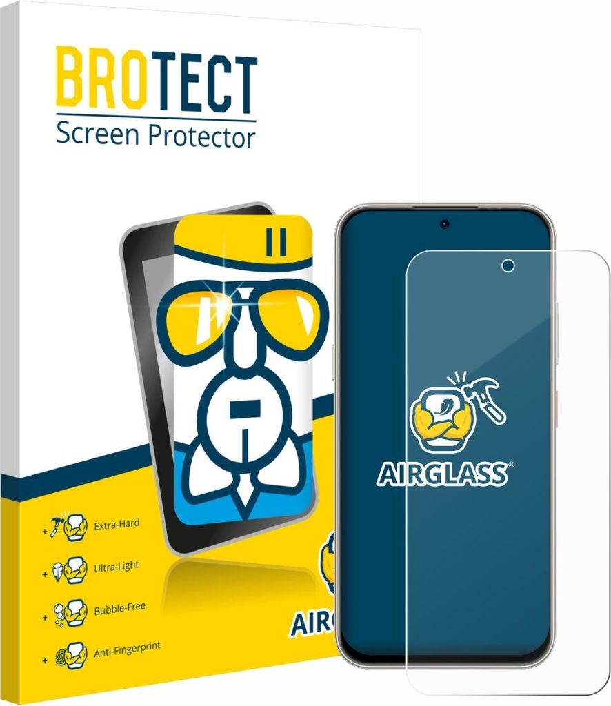 BROTECT Schutzglas für Nubia V80 Pro Schutzfolie Panzer Folie Glas Display Schutz klar