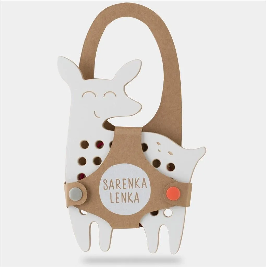 Jeu de Laçage Montessori en Bois de Hêtre - Lenka le Petit Cerf 15cm