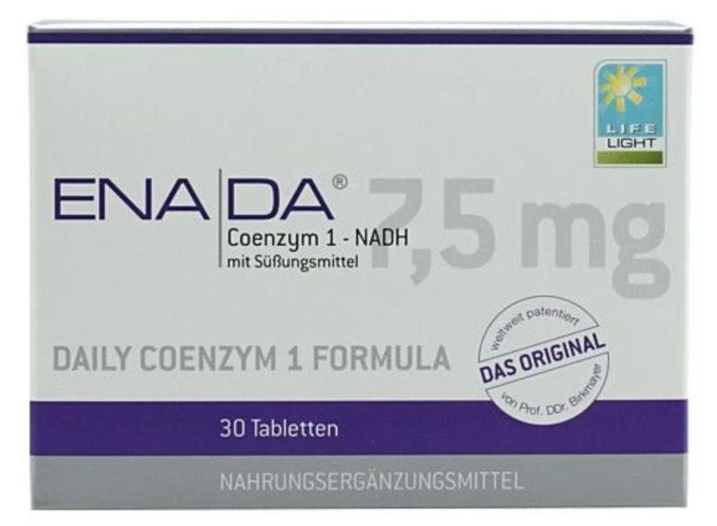 Tabletki LIFE LIGHT ENADA Koenzym 1 NADH, 30 tabletek Zdjęcie produktu 
