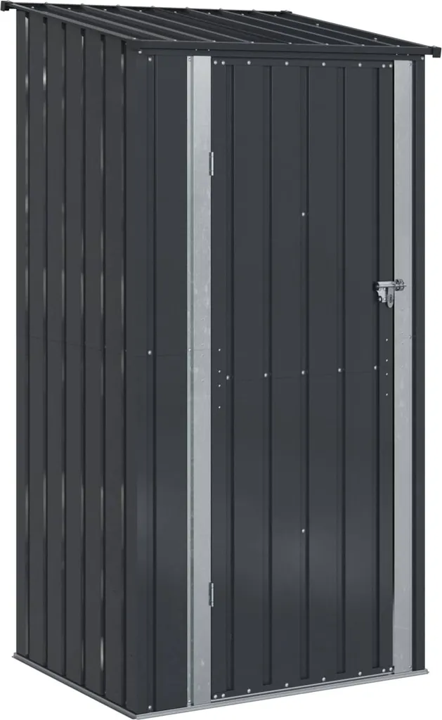 vidaXL Capanno Giardino Metallo Antracite 103x86x200 cm - Box Attrezzi