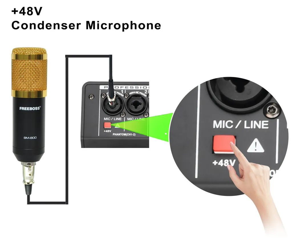 Table de mixage Bluetooth DAXTROMN A6-EU avec 24 effets DSP intégrés - 4