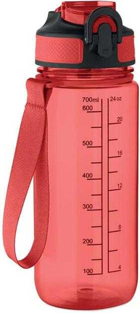 MidOcean - "Enkel" Sportflasche, 700ml MO2052 (Einheitsgröße) (Transparent Rot)