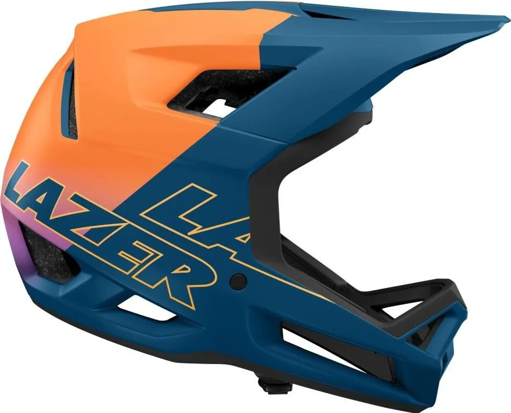 Casque Lazer Cage KinetiCore intégral avec ventilation optimale bleu orange