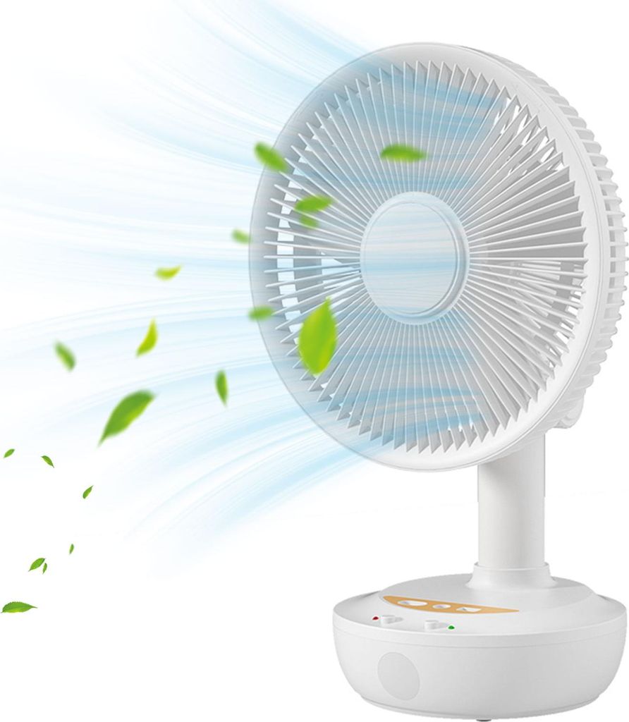 Solar-Bodentischventilator Leise Effizient 3 Gang Einstellbar Tragbar für Haus Büro Draußen US Stecker