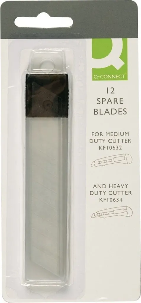 Lames de Rechange 18mm pour Cutter : Pack de 25 Boîtes Q-Connect KF10636