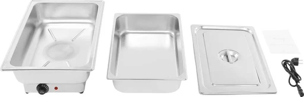 Chauffe-buffet électrique professionnel inox 13,5 l avec couvercle - 7