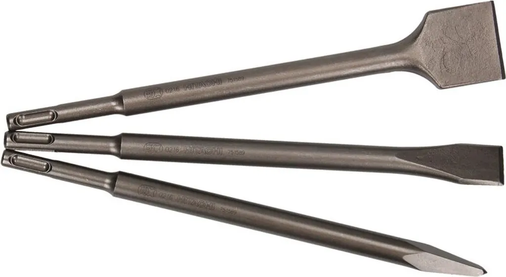 Set burins Hikoki SDS-Plus 250 mm : fini les blocages dans le béton