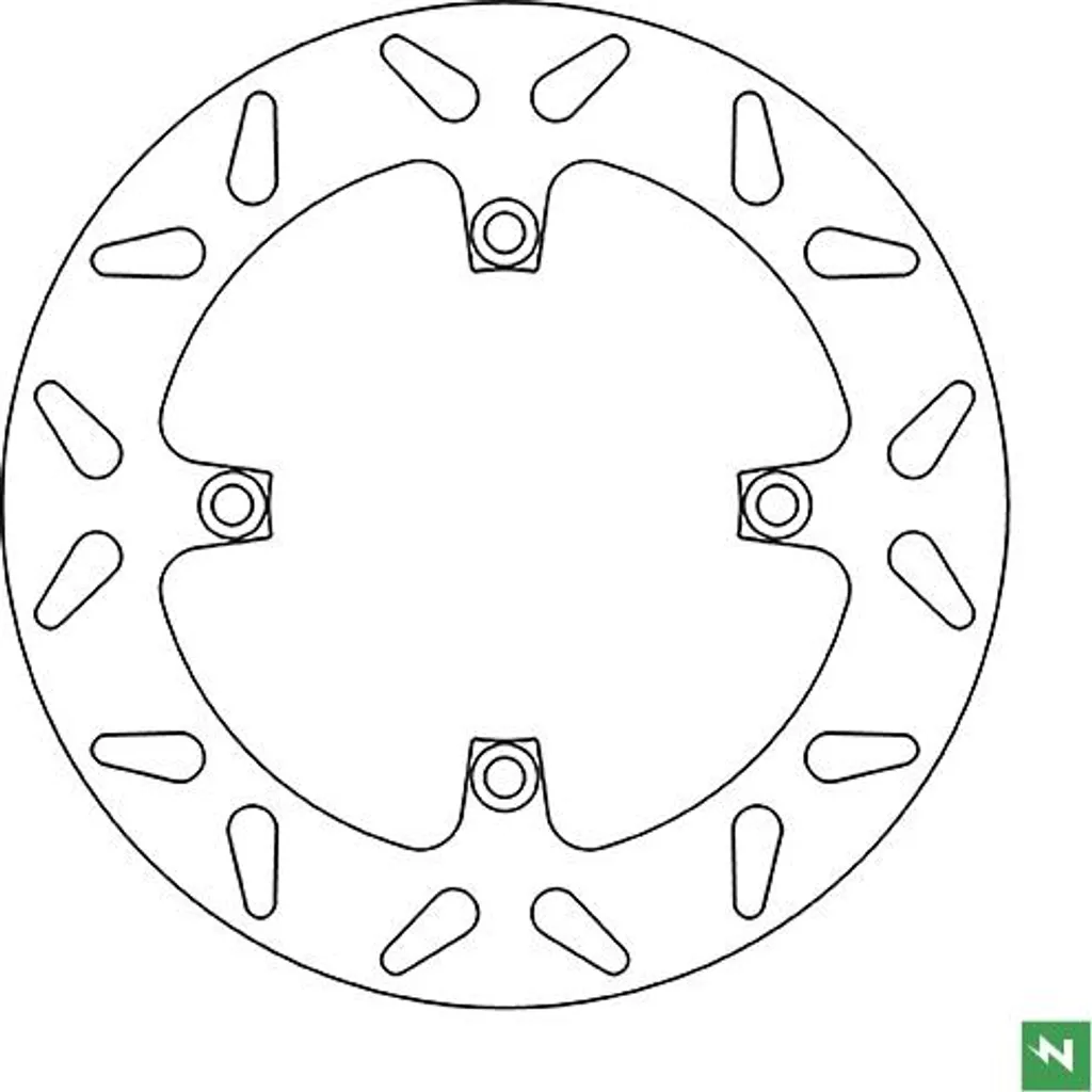 Disque de frein DF5288A 4mm rigide 240mm pour moto et scooter