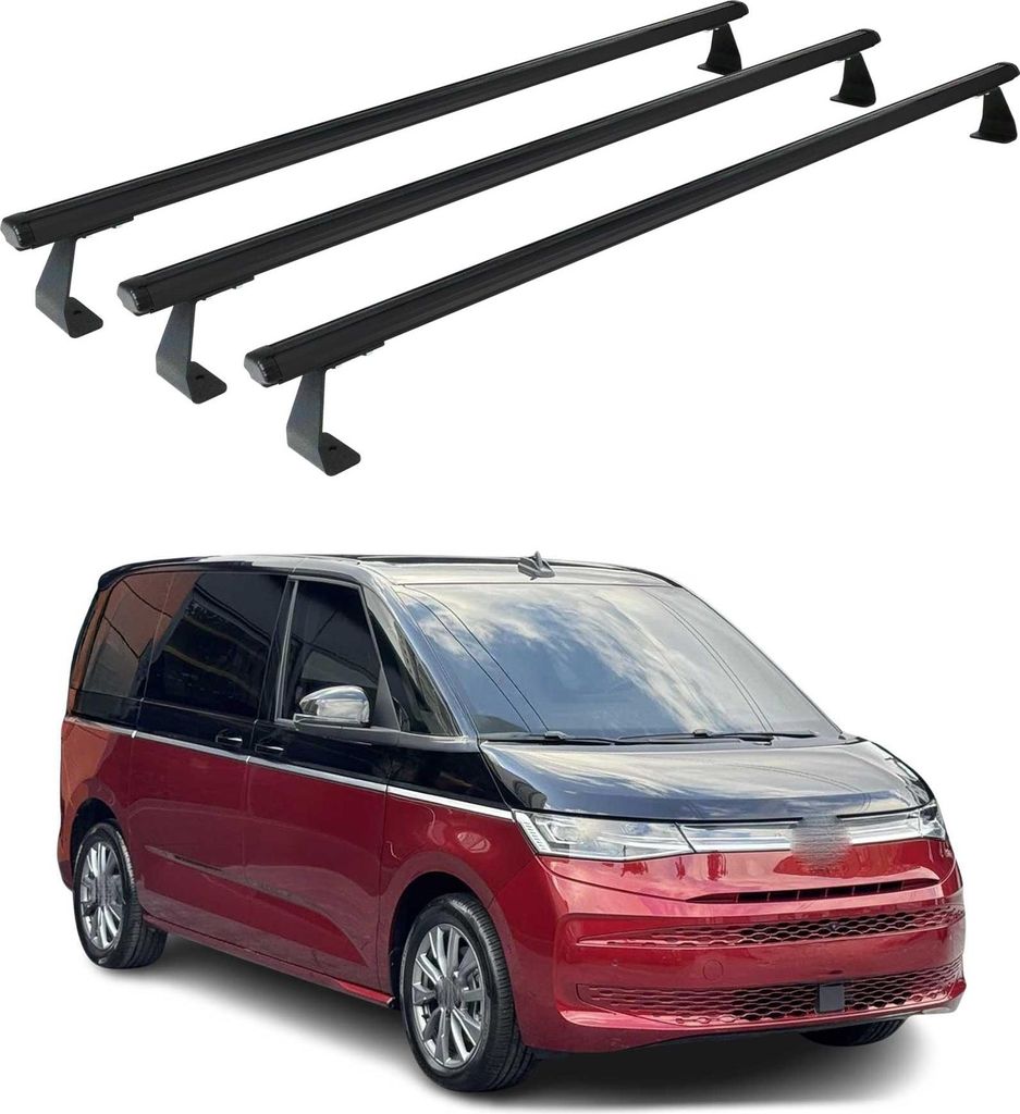 Barres de toit transversales pour VW T7 Multivan 2021-2025 Image du produit 