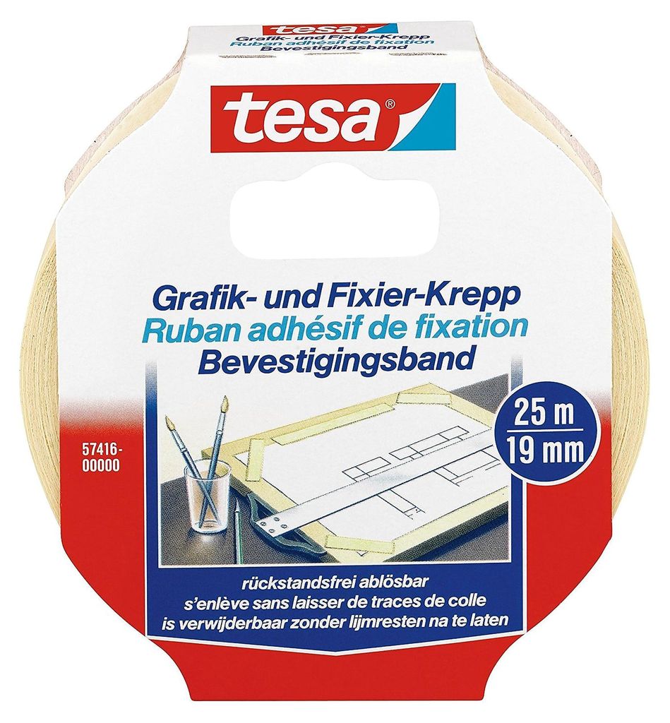 tesa Grafik und Fixierkreppband 19 mm x 25 m