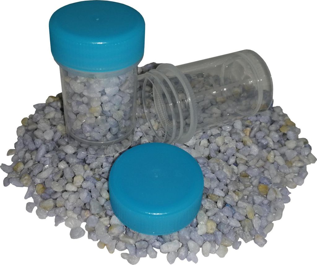 40 Schraubdosen 20ml Runddose Labor Labordose Blau
