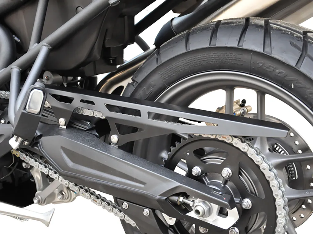 Garde-chaîne ZIEGER en aluminium noir résistant pour Triumph Tiger 800