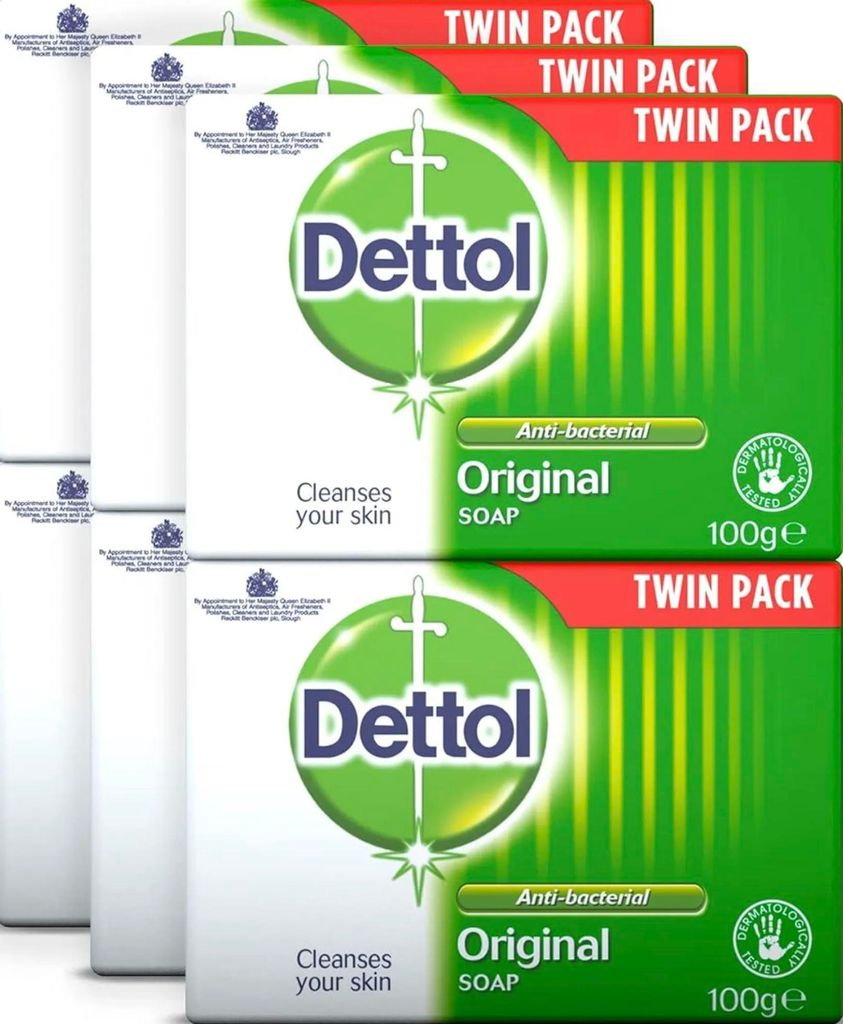 Antibakteriálne hygienické mydlo DETTOL „ORIGINAL“ – 6 x Obrázok produktu 