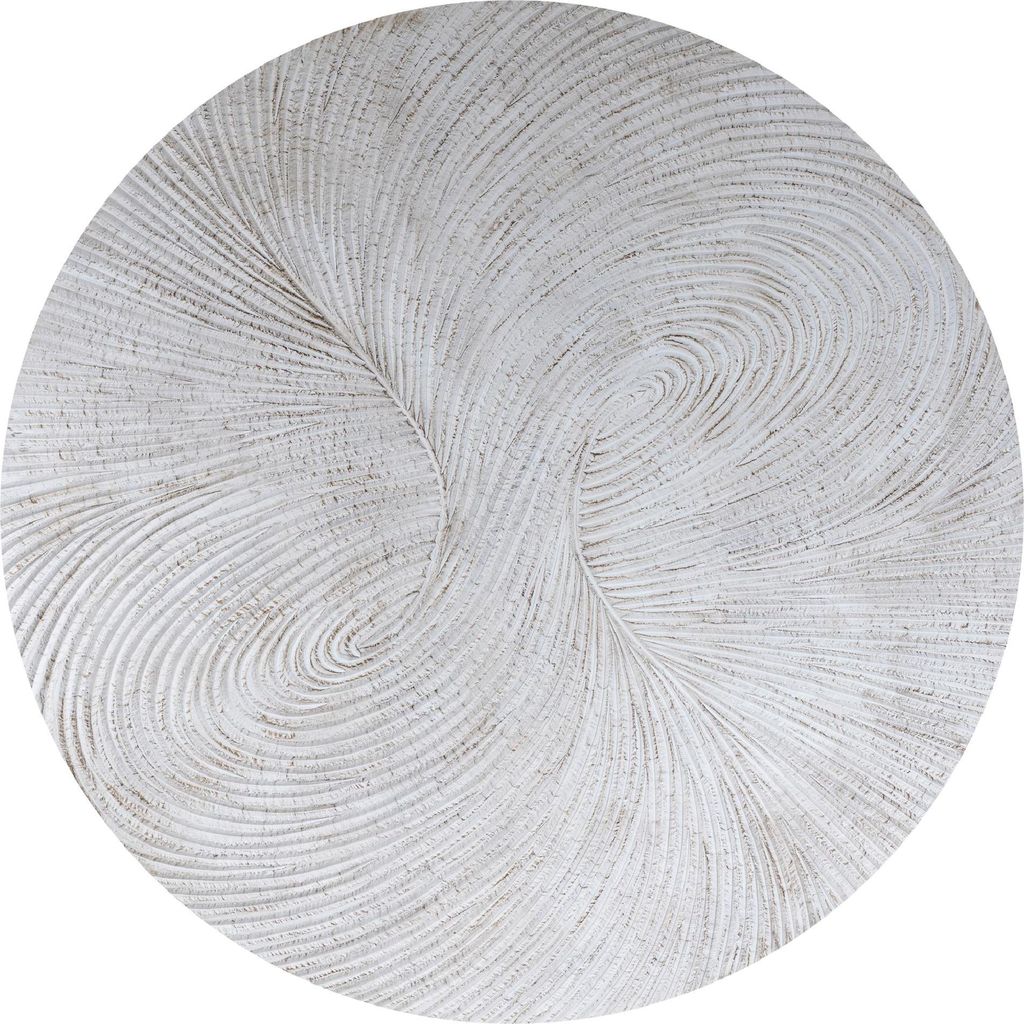 PTMD - Wandpaneel Wiktor - Weiß - 180 x 3,5 x 180 cm