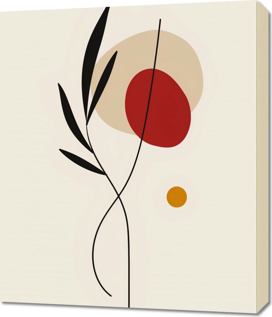 Bild 60x70cm Essenz der Skizze