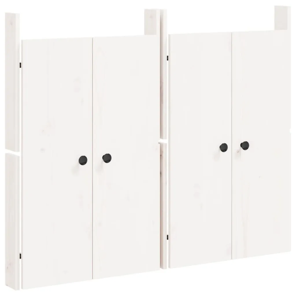 Ante per Cucina Outdoor 2 pz Bianco 50x82 cm Legno Pino Massiccio