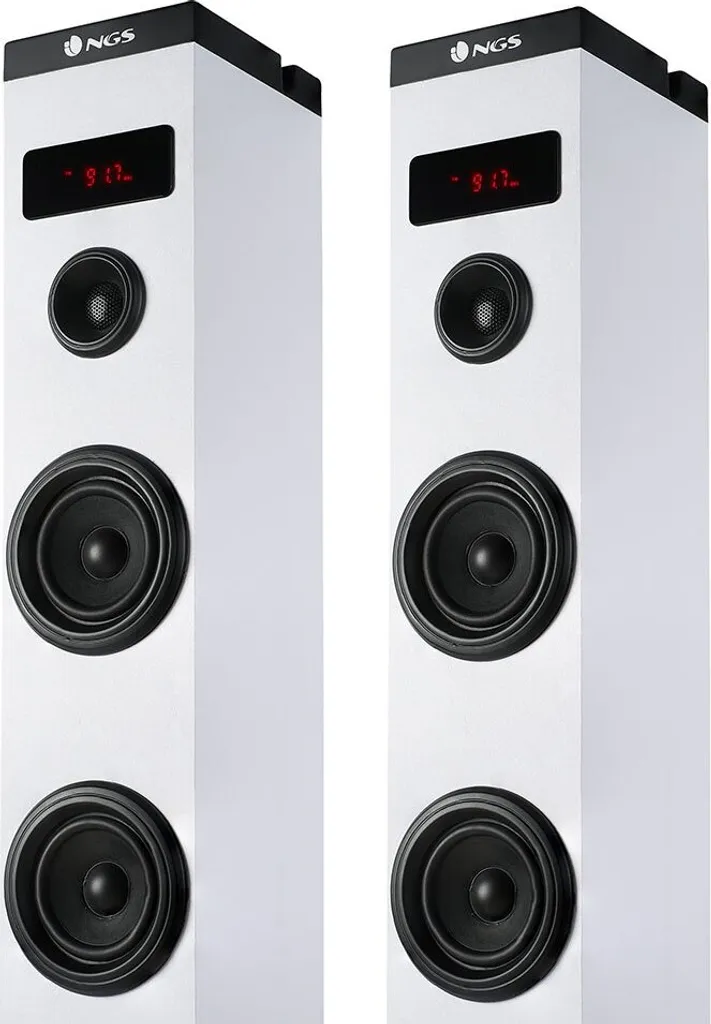 NGS Sky Charm Torre sonora Bluetooth 50W Bianco - 12