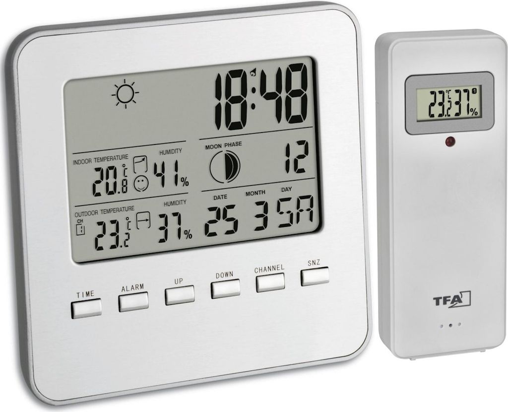 Funk Wetterstation Quadro TFA 35.1098.54.V2 Mondphase Produktbild 