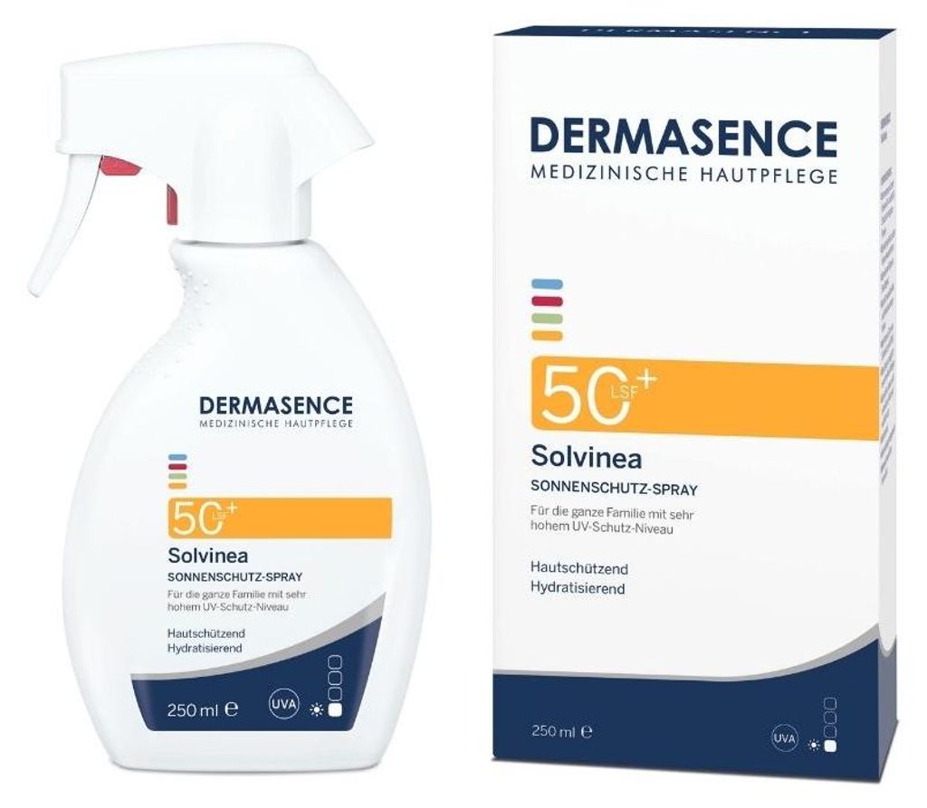 Dermasence Solvinea Sonnenschutz-Spray LSF 50+, 250 ml Produktbild 