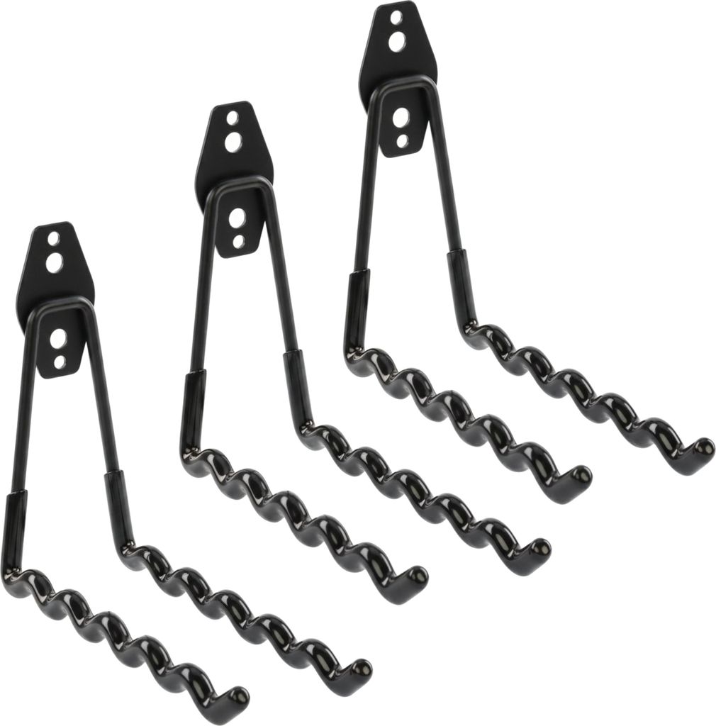 Set 3 Stck. Wandhaken von BOTLE, Werkzeughaken, für Elektrowerkzeuge, Wellenform 19cm, mit PVC-Ummantelung, für Garage, Schuppen, Halterung für ...