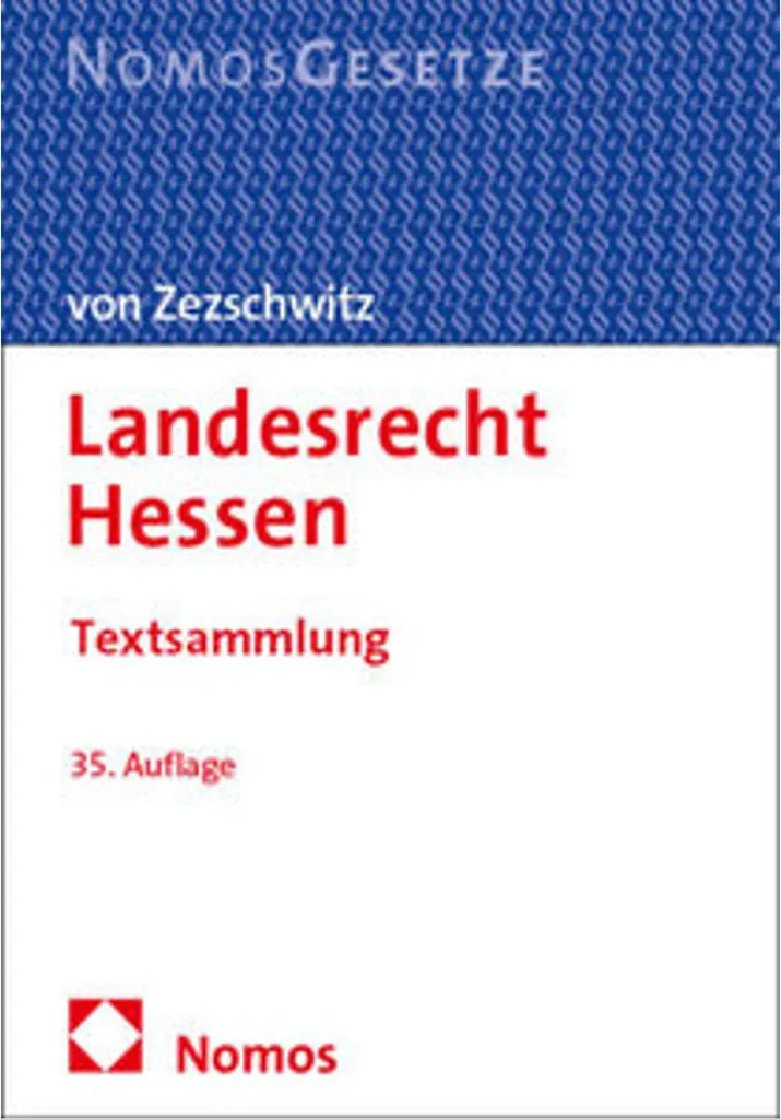 Livre Droit du Land de Hesse - Manuel juridique pour experts et étudiants