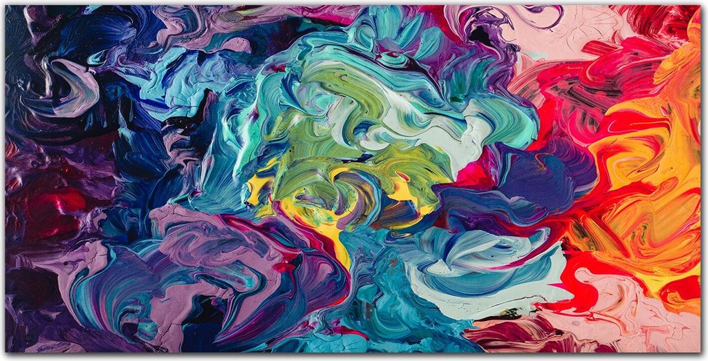 Coloray Bild aus Acryl 140 cm x 70 cm - Wanddekoration Küche Bild auf Acrylglas Dekoration Wohnzimmer Gehärtetes Acryl - Bunte Farbe