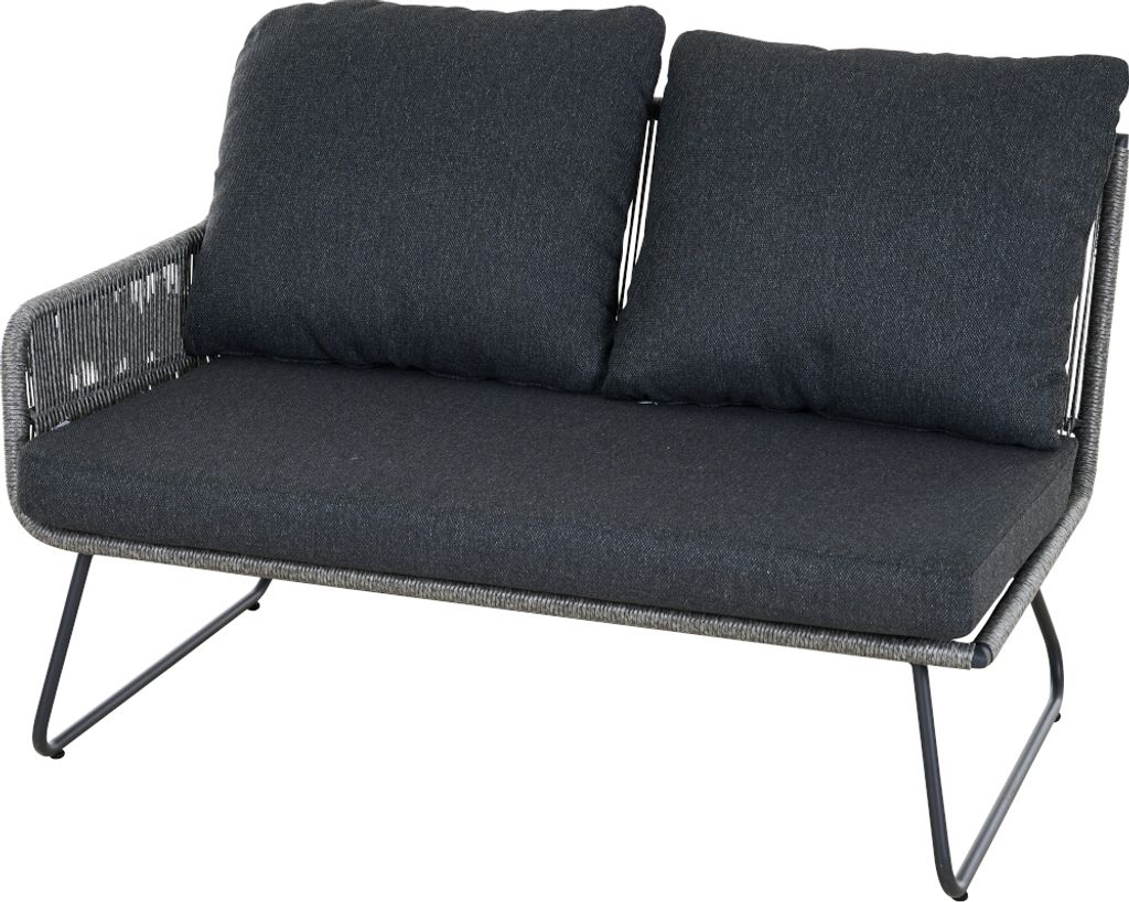 SIENA GARDEN Kansas Loungebank, Armlehne rechts,grau