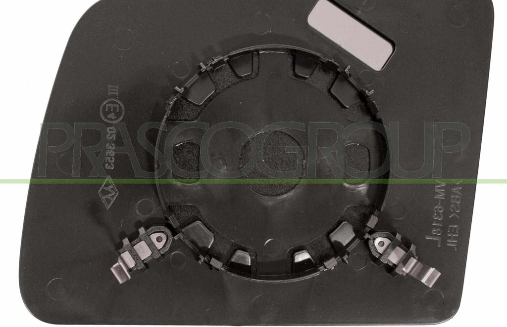 PRASCO Spiegelglas Außenspiegel Rechts für FORD TRANSIT CONNECT (P65, P70, P80) Konvex FD9347503